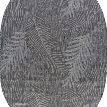 Ковер KAIR ( КАИР) S132 - DARK-GRAY ( Овал )
