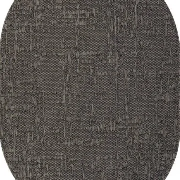 Ковер KAIR ( КАИР) S136 - BLACK-GRAY ( Овал )
