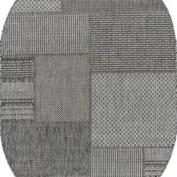 Ковер KAIR ( КАИР) S139 - DARK GRAY ( Овал )
