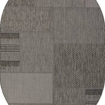 Ковер KAIR ( КАИР) S139 - BLACK-GRAY ( Овал )