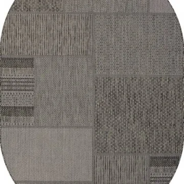 Ковер KAIR ( КАИР) S139 - BLACK-GRAY ( Овал )