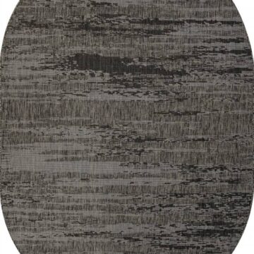 Ковер KAIR ( КАИР) S143 - BLACK-GRAY ( Овал )