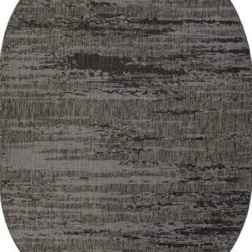 Ковер KAIR ( КАИР) S143 - BLACK-GRAY ( Овал )