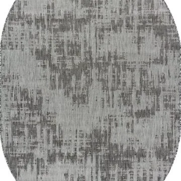 Ковер KAIR ( КАИР) S144 - DARK-GRAY ( Овал )