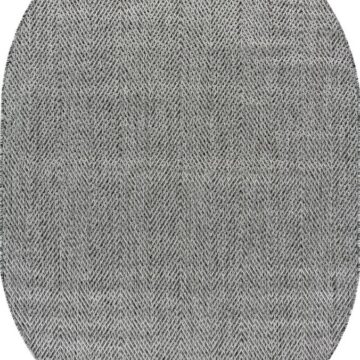 Ковер KAIR ( КАИР) S156 - DARK GRAY ( Овал )