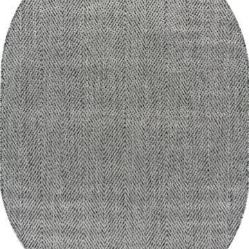 Ковер KAIR ( КАИР) S156 - DARK GRAY ( Овал )