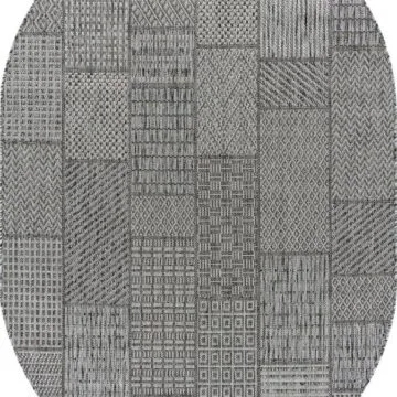 Ковер KAIR ( КАИР) S160 - DARK GRAY ( Овал )