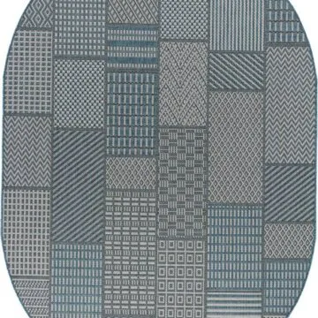 Ковер KAIR ( КАИР) S160 - BLUE ( Овал )