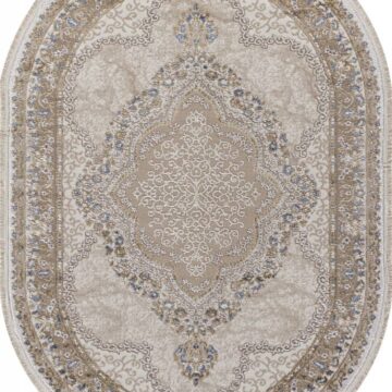 Ковер MOSSO ( МОССО ) 27226 - BEIGE / BLUE ( Овал )