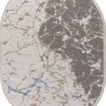 Ковер MOSSO ( МОССО ) 27231 - GRY / BLUE ( Овал )