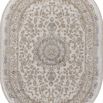 Ковер MOSSO ( МОССО ) 27239 - CREAM / BLUE ( Овал )