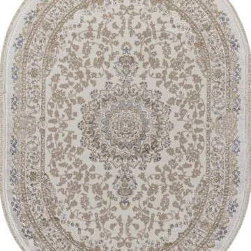 Ковер MOSSO ( МОССО ) 27239 - CREAM / BLUE ( Овал )