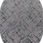 Ковер LIMAN ( ЛИМАН ) F164 - GRAY-BLUE ( Овал )