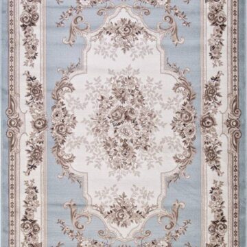 Ковер VALENCIA DELUXE ( ВАЛЕНСИЯ ДЕЛЮКС ) 4015 - L.BLUE-BROWN