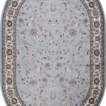 Ковер VALENCIA DELUXE ( ВАЛЕНСИЯ ДЕЛЮКС ) d251 - L.BLUE-BROWN ( Овал )