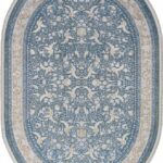 Ковер ZARINA ( ЗАРИНА ) M101B - BLUE SHIRINK / BLUE SHIRINK ( Овал )