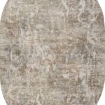 Ковер AFINA ( АФИНА ) F445AF - BROWN / CREAM ( Овал )