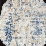 Ковер ANTEP ( АНТЕП ) O1699 - 630 CREAM / BLUE ( Овал )