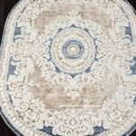 Ковер ANTEP ( АНТЕП ) O1701 - 630 CREAM / BLUE ( Овал )