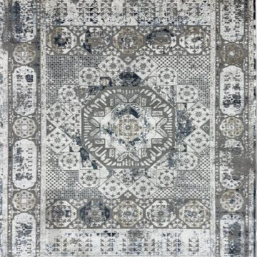 Ковер DAHLIA ( ДАХЛИЯ ) 2078A - WHITE / ANTHRACITE.SH