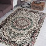 Ковер DARGA ( ДАРГА ) F670 - CREAM - GREEN