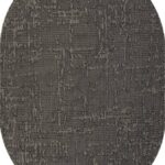 Ковер KAIR ( КАИР) S136 - BLACK-GRAY ( Овал )