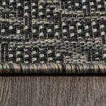 Ковер KAIR ( КАИР) S136 - BLACK-GRAY ( Овал )