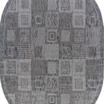 Ковер KAIR ( КАИР) S138 - DARK-GRAY ( Овал )