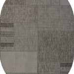 Ковер KAIR ( КАИР) S139 - BLACK-GRAY ( Овал )