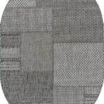 Ковер KAIR ( КАИР) S139 - DARK GRAY ( Овал )