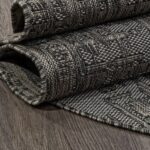 Ковер KAIR ( КАИР) S144 - BLACK-GRAY ( Овал )