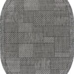 Ковер KAIR ( КАИР) S148- DARK GRAY ( Овал )