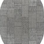 Ковер KAIR ( КАИР) S160 - DARK GRAY ( Овал )