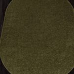 Ковер LANA ( ЛАНА ) T600 - GREEN ( Овал )