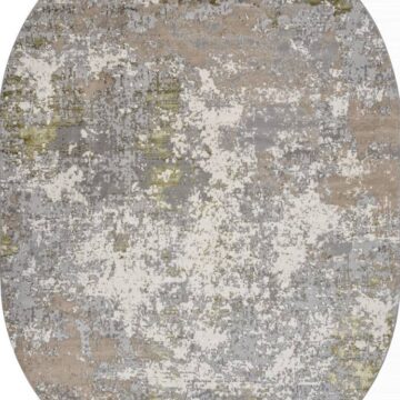 Ковер LIMAN ( ЛИМАН ) F163 - CREAM-GREEN ( Овал )