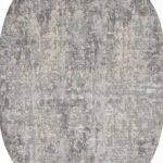 Ковер LIMAN ( ЛИМАН ) F165 - CREAM-BLUE ( Овал )