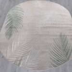 Ковер LIMAN ( ЛИМАН ) F167- GRAY-D. GREEN ( Овал )