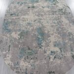 Ковер LIMAN ( ЛИМАН ) F477 - GRAY-BLUE ( Овал )
