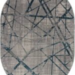 Ковер LIMAN ( ЛИМАН ) F478 - GRAY-BLUE ( Овал )