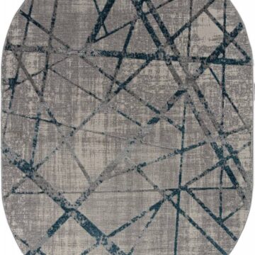 Ковер LIMAN ( ЛИМАН ) F478 - GRAY-BLUE ( Овал )