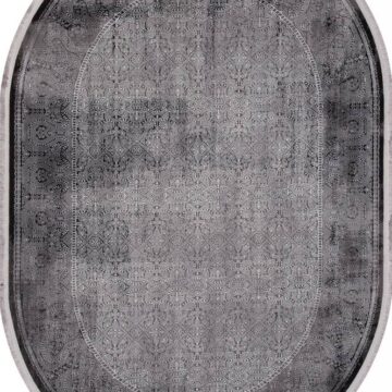 Ковер LISSABON ( ЛИССАБОН ) SI003G - GREY / GREY ( Овал )