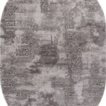 Ковер LUCCI ( ЛЮССИ ) P1157 - L.GRAY / L.GRAY ( Овал )