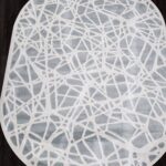 Ковер MIRANDA ( МИРАНДА ) D967 - BLUE-CREAM ( Овал )