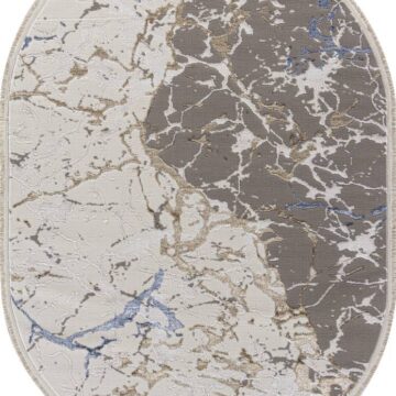 Ковер MOSSO ( МОССО ) 27231A - GRY / NAVY ( Овал )