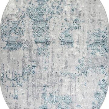 Ковер PALERMO ( ПАЛЕРМО ) F281 - GRAY ( Овал )