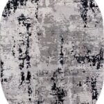 Ковер PALERMO ( ПАЛЕРМО ) F282 - DARK GRAY ( Овал )