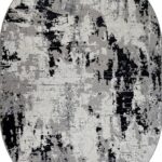 Ковер PALERMO ( ПАЛЕРМО ) F285 - DARK GRAY ( Овал )