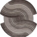 Ковер SAFIR ( САФИР ) 00835C - GREY / BROWN ( Круг )