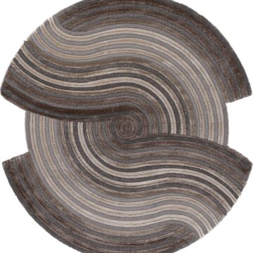 Ковер SAFIR ( САФИР ) 00835C - GREY / BROWN ( Круг )
