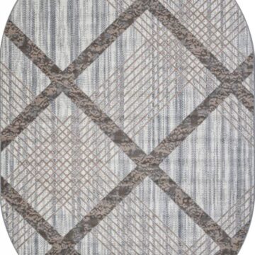 Ковер SIERRA ( СИЕРРА ) F351 - CREAM-BLUE ( Овал )